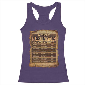 Black Inventors Racerback Tank Top Afro African Melanin Black History Month Juneteenth TS10 Purple Print Your Wear