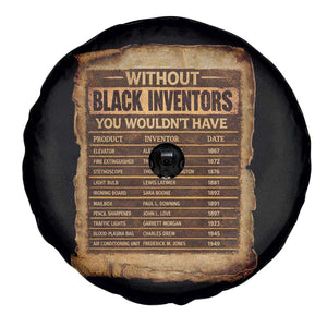 Black Inventors Spare Tire Cover Afro African Melanin Black History Month Juneteenth TS10 Print Your Wear