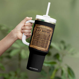 Black Inventors Tumbler With Handle Afro African Melanin Black History Month Juneteenth TS10 Print Your Wear