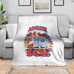 Abolish Ice Protest Throw Blanket Retro Protest No Human Is Illegal TS10 Print Your Wear