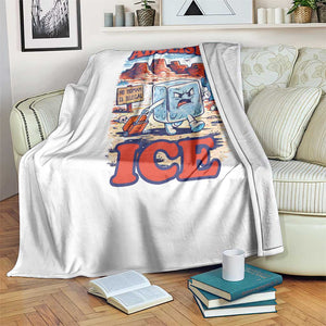 Abolish Ice Protest Throw Blanket Retro Protest No Human Is Illegal TS10 Print Your Wear