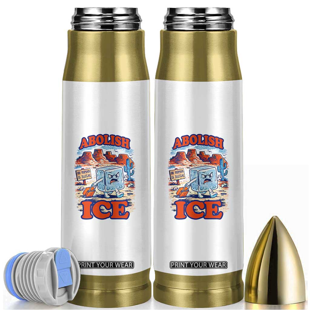 Abolish Ice Protest Bullet Tumbler Retro Protest No Human Is Illegal TS10 White Print Your Wear
