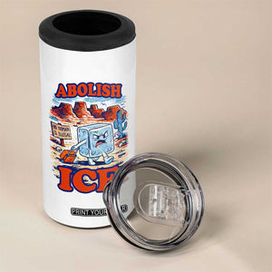 Abolish Ice Protest 4 in 1 Can Cooler Tumbler Retro Protest No Human Is Illegal TS10 Print Your Wear