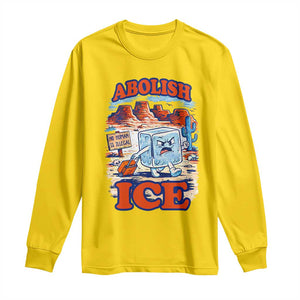 Abolish Ice Protest Long Sleeve Shirt Retro Protest No Human Is Illegal TS10 Daisy Print Your Wear