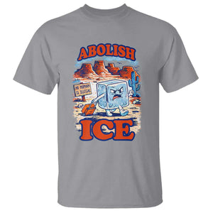 Abolish Ice Protest T Shirt Retro Protest No Human Is Illegal TS10 Sport Gray Print Your Wear