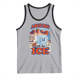 Abolish Ice Protest Tank Top Retro Protest No Human Is Illegal TS10 Athletic Heather Black Print Your Wear