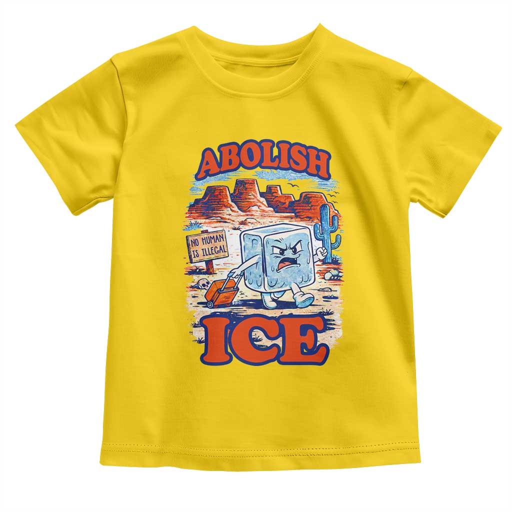 Abolish Ice Protest Toddler T Shirt Retro Protest No Human Is Illegal TS10 Daisy Print Your Wear