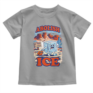 Abolish Ice Protest Toddler T Shirt Retro Protest No Human Is Illegal TS10 Sport Gray Print Your Wear
