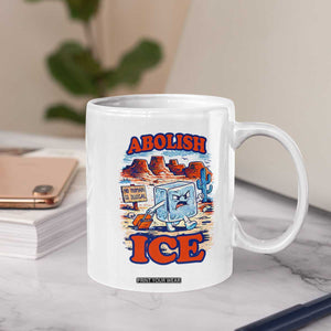 Abolish Ice Protest Coffee Mug Retro Protest No Human Is Illegal TS10 Print Your Wear