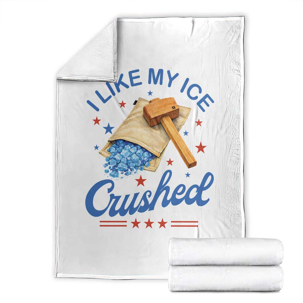 Subtle Abolish ICE Throw Blanket Funny Vintage I Like My Ice Crushed TS10 White Print Your Wear