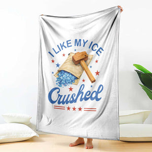 Subtle Abolish ICE Throw Blanket Funny Vintage I Like My Ice Crushed TS10 Print Your Wear