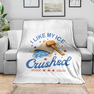 Subtle Abolish ICE Throw Blanket Funny Vintage I Like My Ice Crushed TS10 Print Your Wear