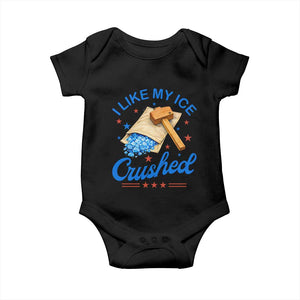 Subtle Abolish ICE Baby Onesie Funny Vintage I Like My Ice Crushed TS10 Black Print Your Wear