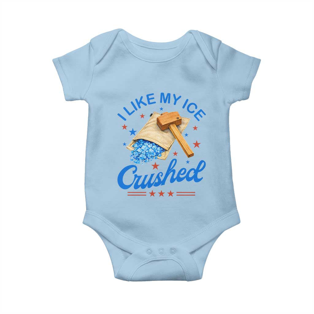 Subtle Abolish ICE Baby Onesie Funny Vintage I Like My Ice Crushed TS10 Light Blue Print Your Wear