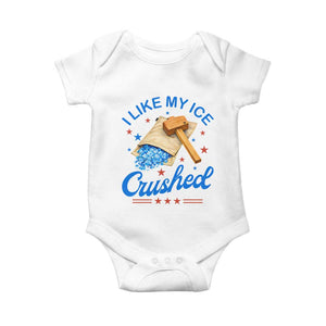 Subtle Abolish ICE Baby Onesie Funny Vintage I Like My Ice Crushed TS10 White Print Your Wear