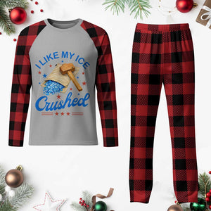 Subtle Abolish ICE Plaid Pajama Set Funny Vintage I Like My Ice Crushed TS10 Buffalo Plaid Print Your Wear