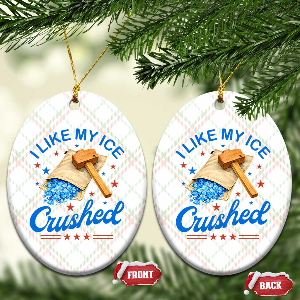 Subtle Abolish ICE Ceramic Ornament Funny Vintage I Like My Ice Crushed TS10 Print Your Wear