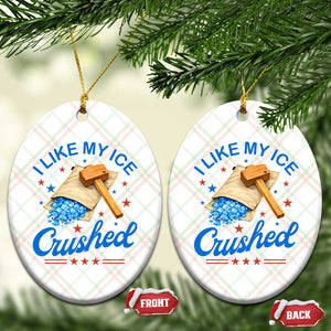 Subtle Abolish ICE Ceramic Ornament Funny Vintage I Like My Ice Crushed TS10 Print Your Wear