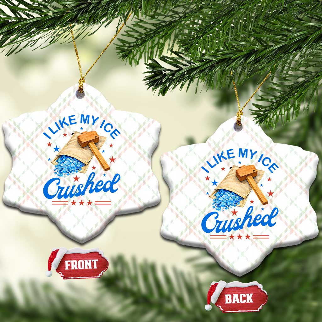Subtle Abolish ICE Ceramic Ornament Funny Vintage I Like My Ice Crushed TS10 Print Your Wear