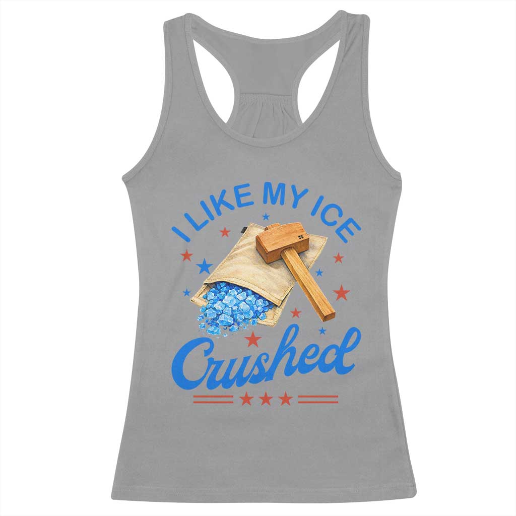 Subtle Abolish ICE Racerback Tank Top Funny Vintage I Like My Ice Crushed TS10 Sport Gray Print Your Wear