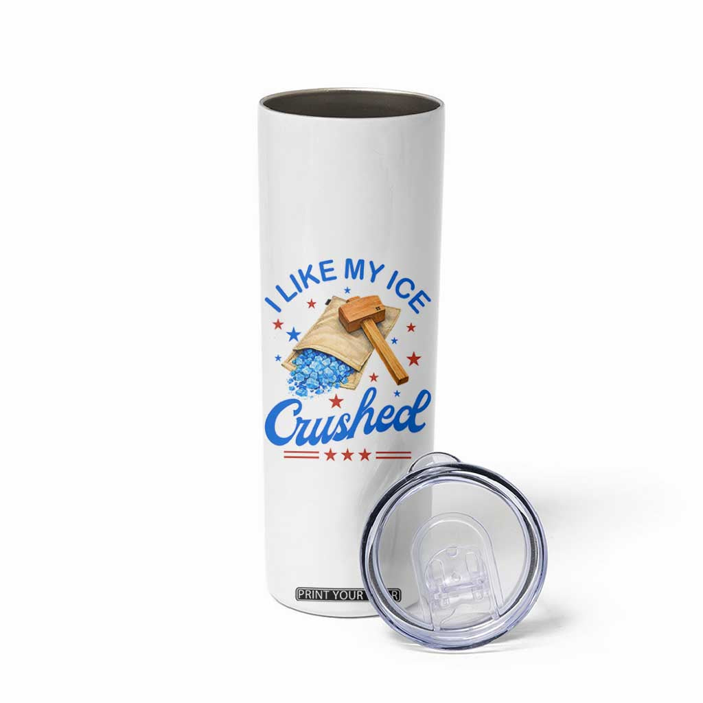 Subtle Abolish ICE Skinny Tumbler Funny Vintage I Like My Ice Crushed TS10 Print Your Wear