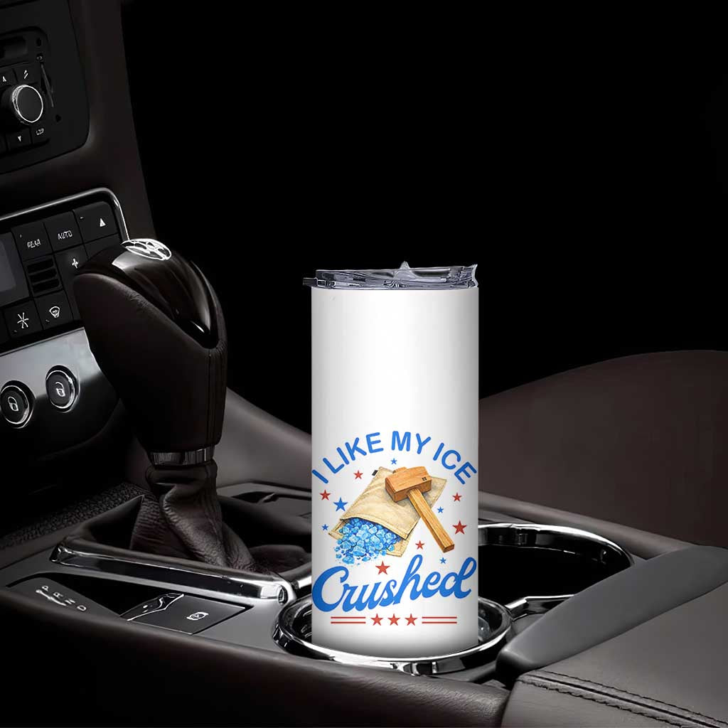 Subtle Abolish ICE Skinny Tumbler Funny Vintage I Like My Ice Crushed TS10 Print Your Wear