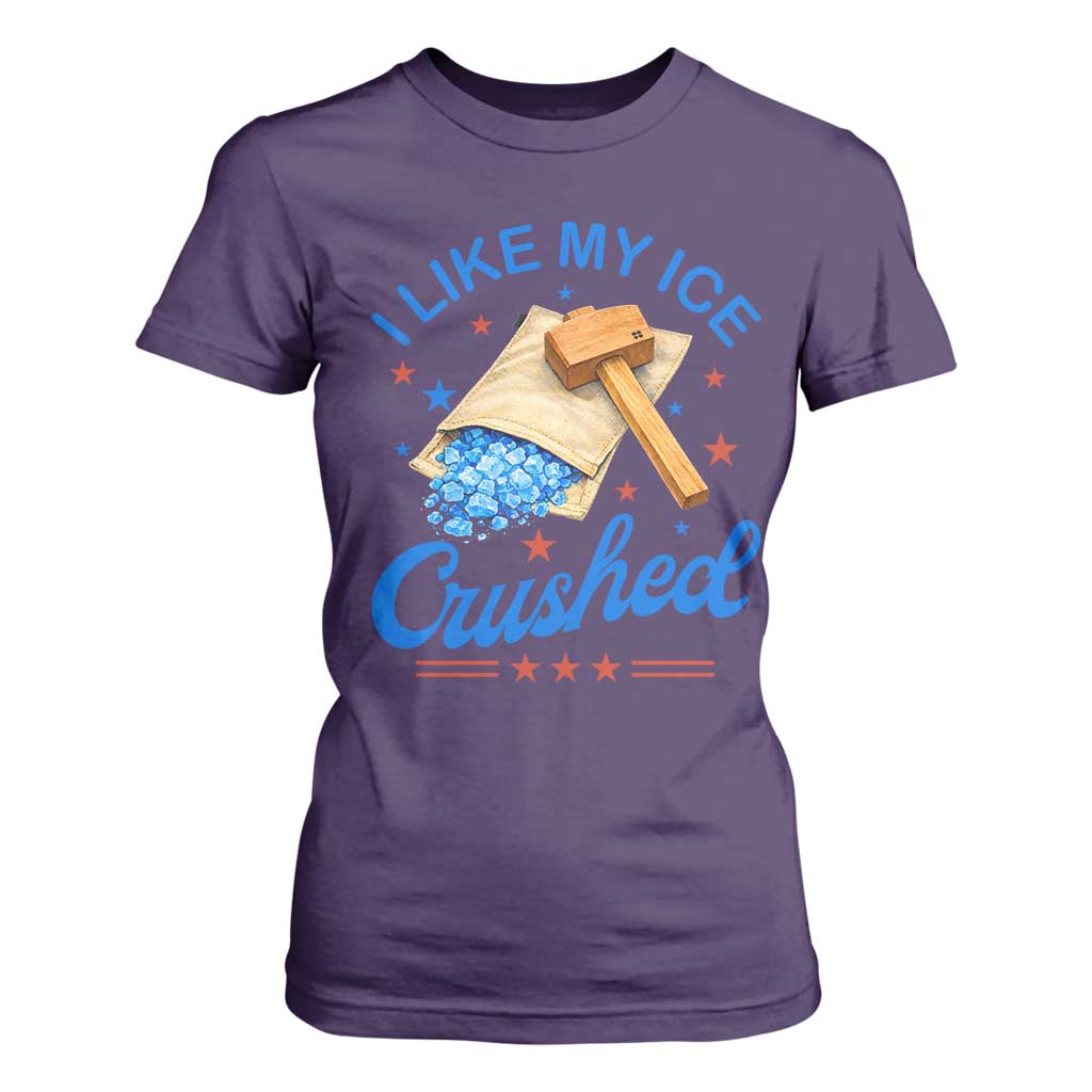 Subtle Abolish ICE T Shirt For Women Funny Vintage I Like My Ice Crushed TS10 Purple Print Your Wear