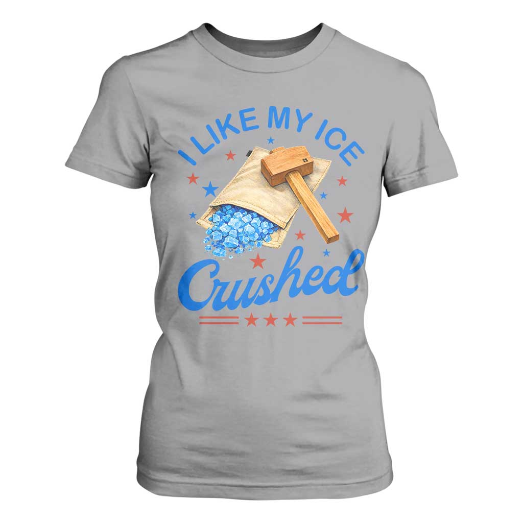 Subtle Abolish ICE T Shirt For Women Funny Vintage I Like My Ice Crushed TS10 Sport Gray Print Your Wear