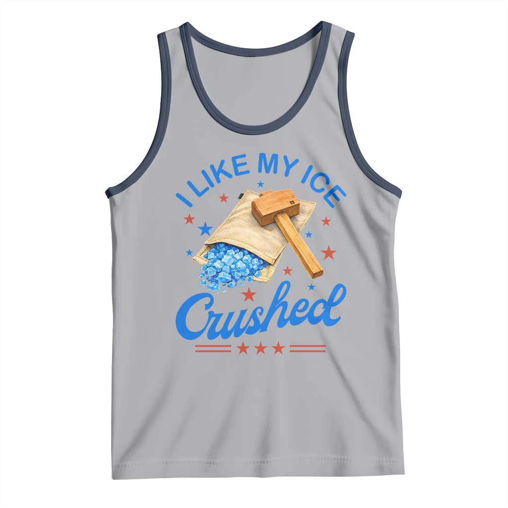 Subtle Abolish ICE Tank Top Funny Vintage I Like My Ice Crushed TS10 Athletic Heather Navy Print Your Wear