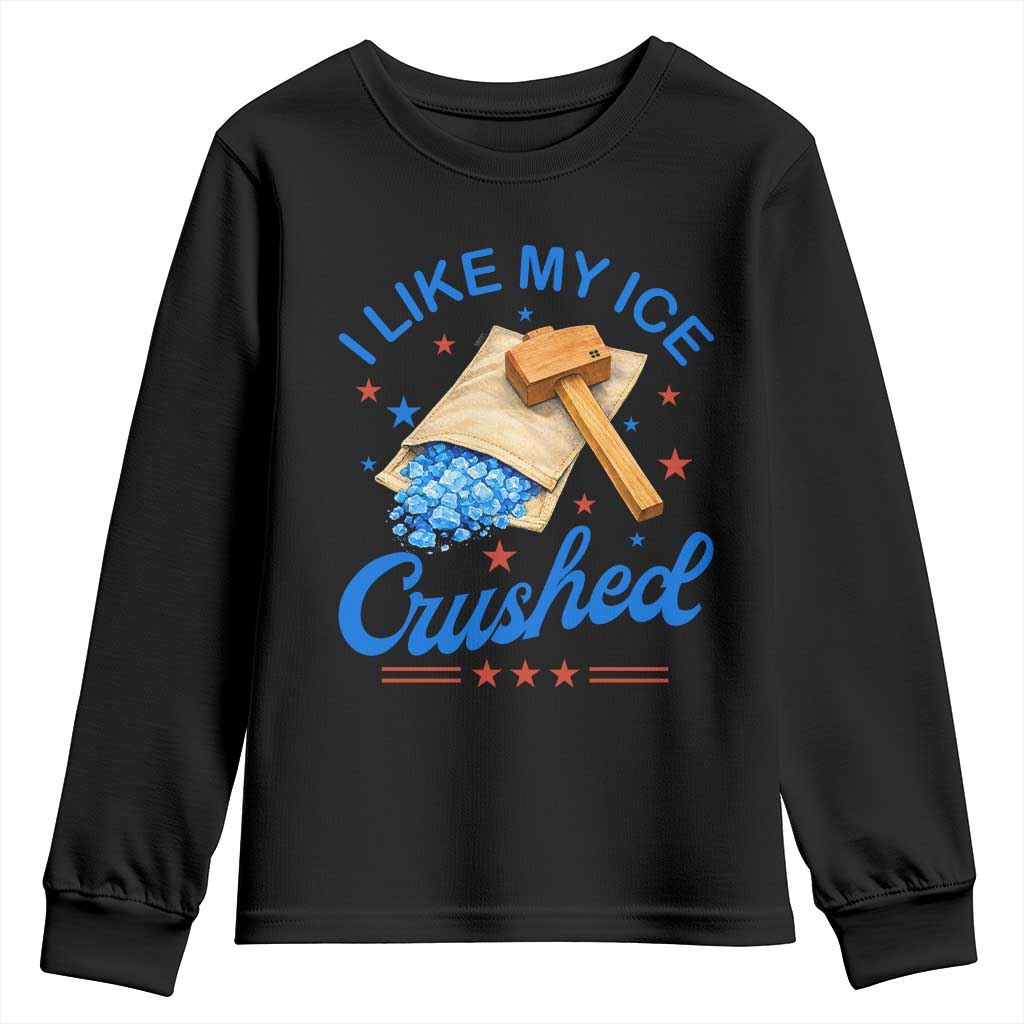 Subtle Abolish ICE Youth Sweatshirt Funny Vintage I Like My Ice Crushed TS10 Black Print Your Wear