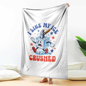 Subtle Abolish ICE Throw Blanket Vintage I Like My Ice Crushed TS10 Print Your Wear
