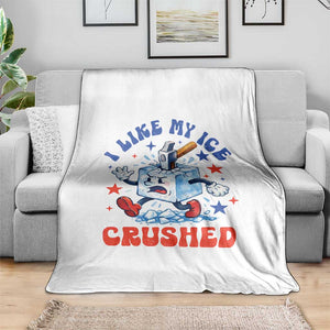 Subtle Abolish ICE Throw Blanket Vintage I Like My Ice Crushed TS10 Print Your Wear