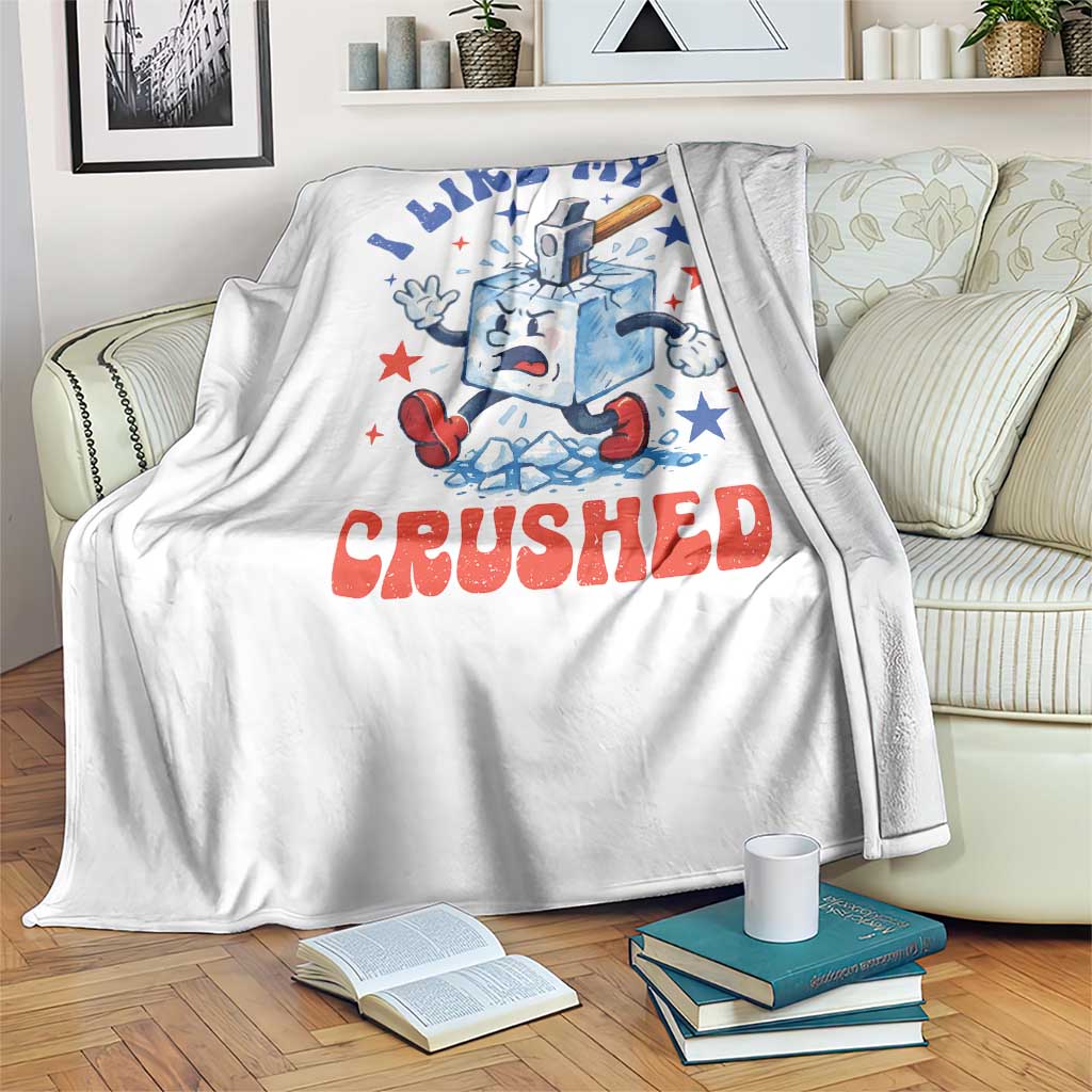 Subtle Abolish ICE Throw Blanket Vintage I Like My Ice Crushed TS10 Print Your Wear