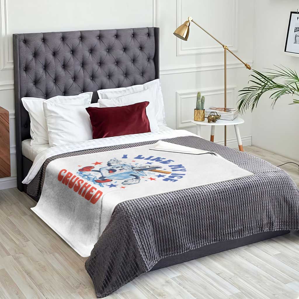 Subtle Abolish ICE Throw Blanket Vintage I Like My Ice Crushed TS10 Print Your Wear