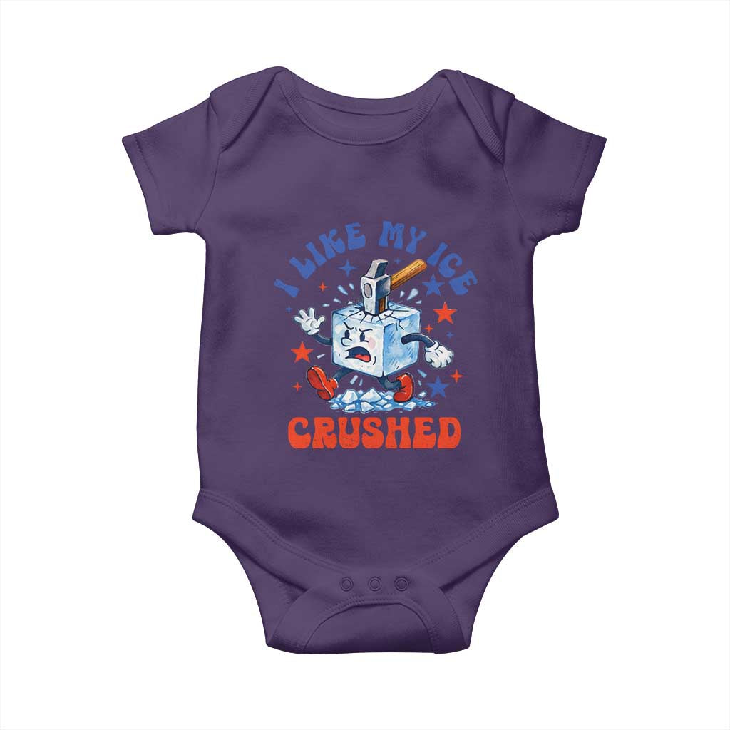 Subtle Abolish ICE Baby Onesie Vintage I Like My Ice Crushed TS10 Purple Print Your Wear