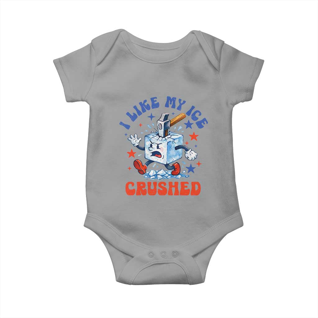 Subtle Abolish ICE Baby Onesie Vintage I Like My Ice Crushed TS10 Sport Gray Print Your Wear