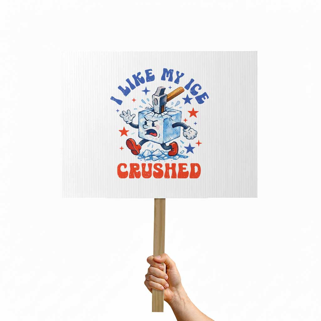 Subtle Abolish ICE Protest Sign Vintage I Like My Ice Crushed TS10 Horizontal 18
