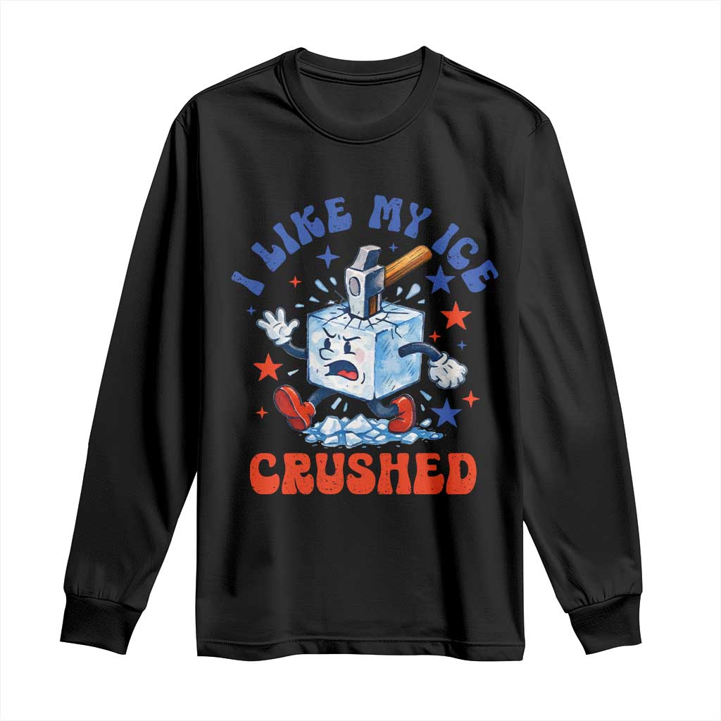 Subtle Abolish ICE Long Sleeve Shirt Vintage I Like My Ice Crushed TS10 Black Print Your Wear