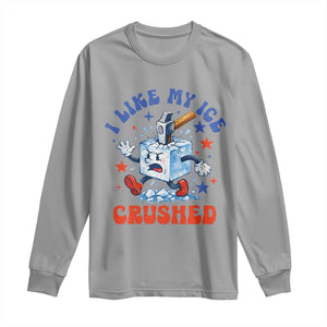 Subtle Abolish ICE Long Sleeve Shirt Vintage I Like My Ice Crushed TS10 Sport Gray Print Your Wear