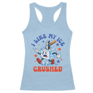 Subtle Abolish ICE Racerback Tank Top Vintage I Like My Ice Crushed TS10 Light Blue Print Your Wear