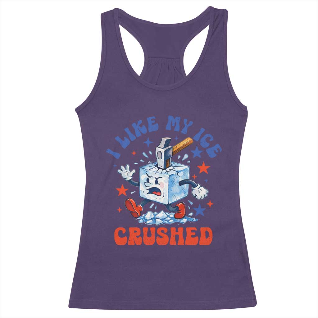 Subtle Abolish ICE Racerback Tank Top Vintage I Like My Ice Crushed TS10 Purple Print Your Wear