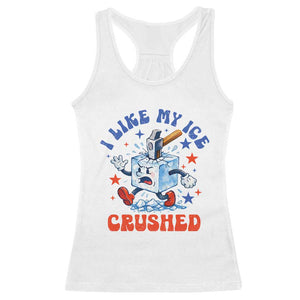 Subtle Abolish ICE Racerback Tank Top Vintage I Like My Ice Crushed TS10 White Print Your Wear