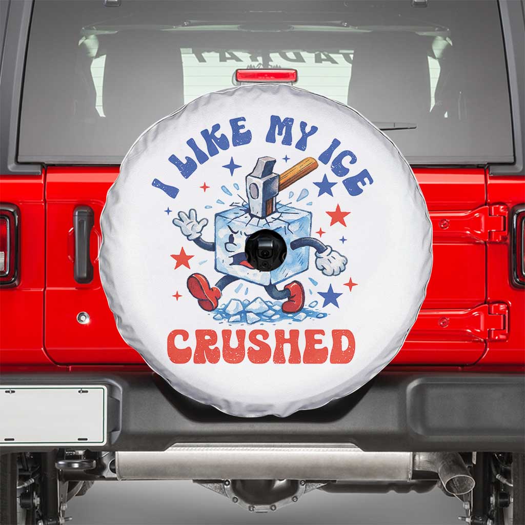 Subtle Abolish ICE Spare Tire Cover Vintage I Like My Ice Crushed TS10 Black Print Your Wear
