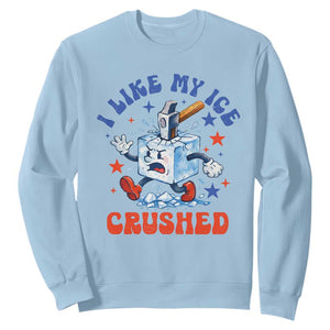 Subtle Abolish ICE Sweatshirt Vintage I Like My Ice Crushed TS10 Light Blue Print Your Wear