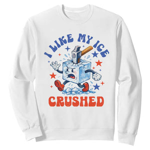 Subtle Abolish ICE Sweatshirt Vintage I Like My Ice Crushed TS10 White Print Your Wear
