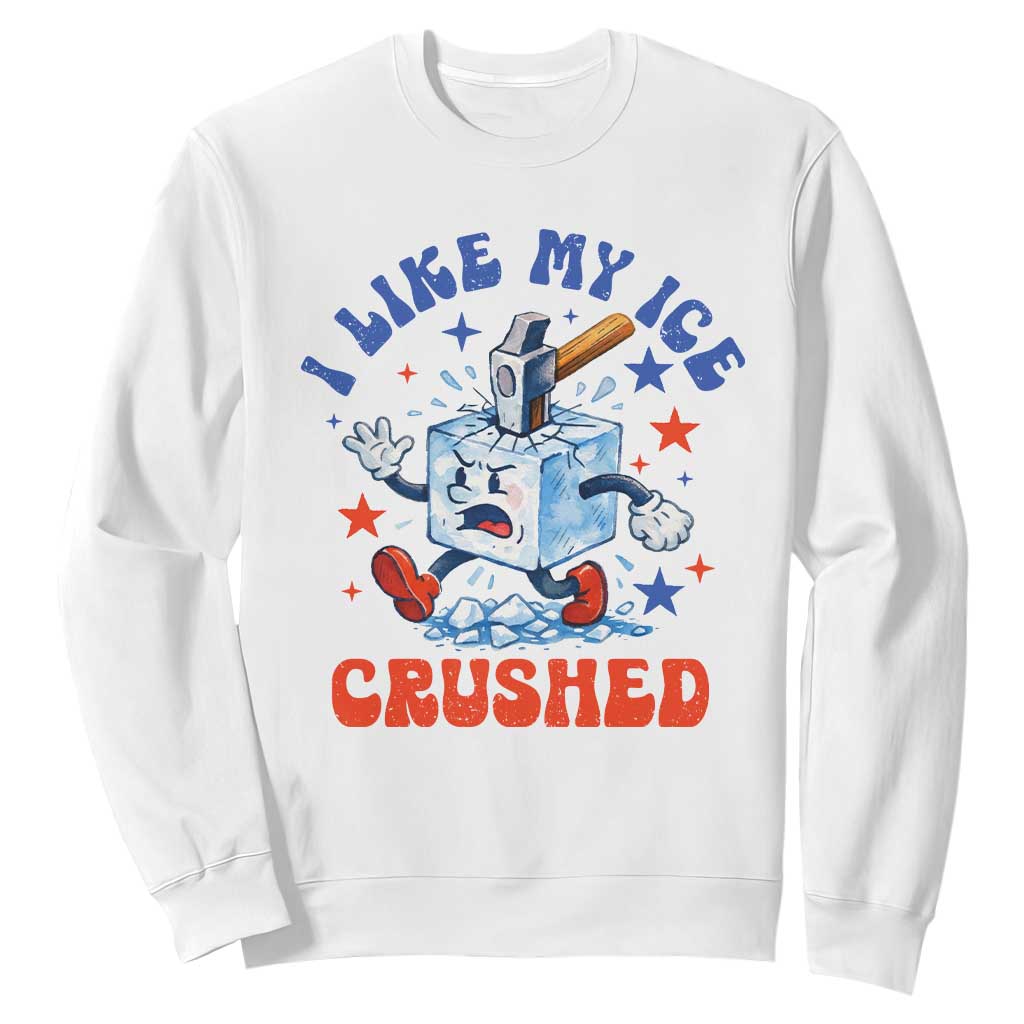 Subtle Abolish ICE Sweatshirt Vintage I Like My Ice Crushed TS10 White Print Your Wear