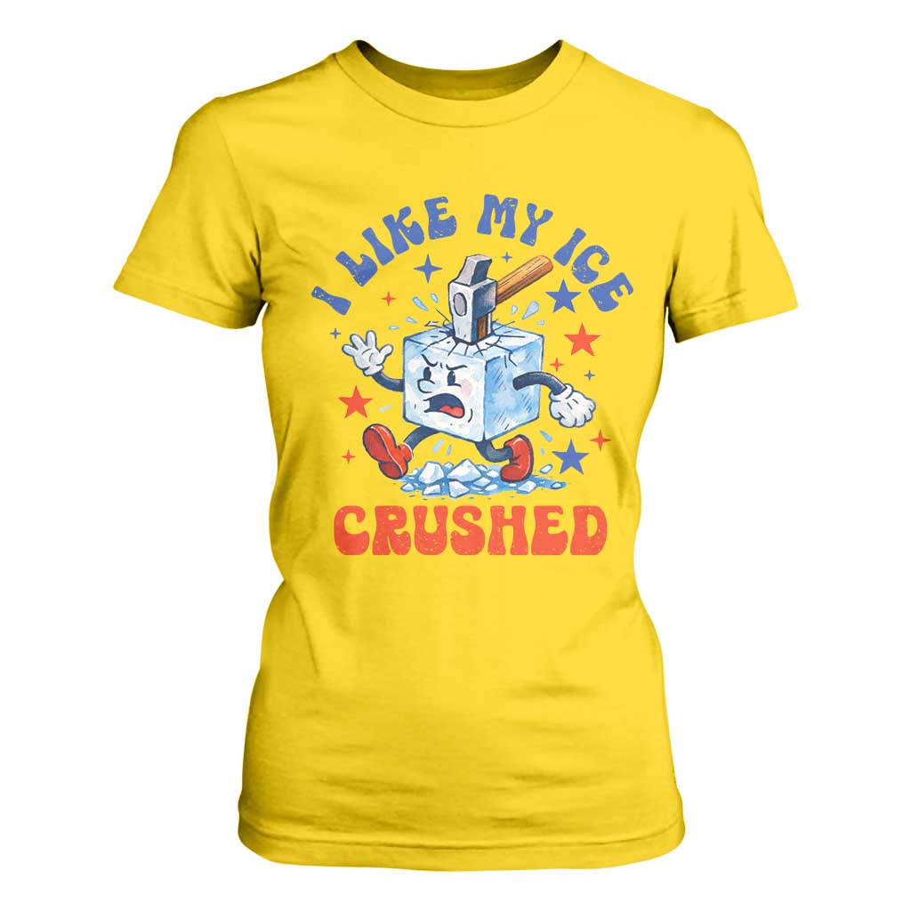 Subtle Abolish ICE T Shirt For Women Vintage I Like My Ice Crushed TS10 Daisy Print Your Wear