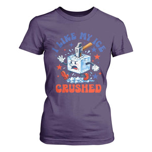 Subtle Abolish ICE T Shirt For Women Vintage I Like My Ice Crushed TS10 Purple Print Your Wear