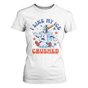 Subtle Abolish ICE T Shirt For Women Vintage I Like My Ice Crushed TS10 White Print Your Wear