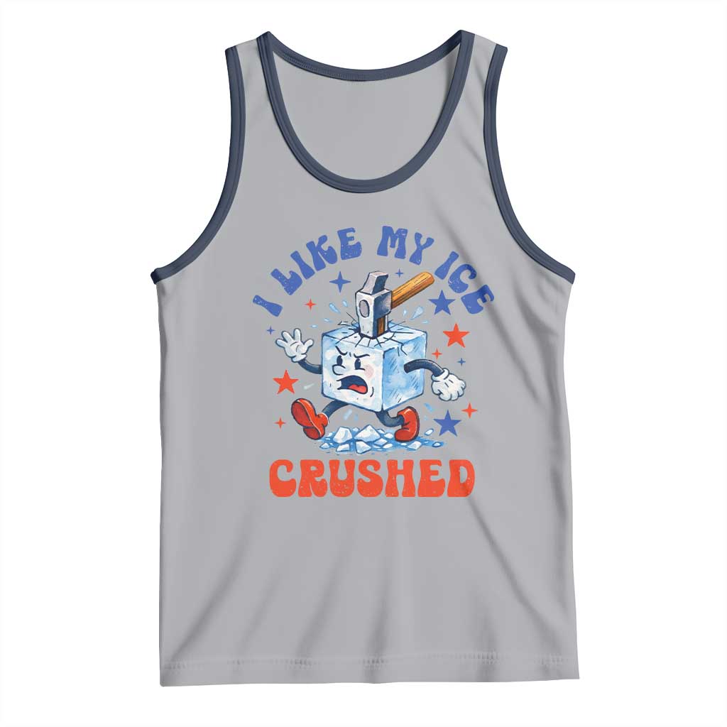 Subtle Abolish ICE Tank Top Vintage I Like My Ice Crushed TS10 Athletic Heather Navy Print Your Wear